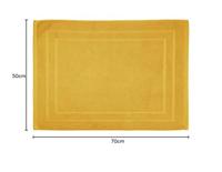 Atmosphera Badkamerkleed|badmat vloer - 50 x 70 cm - okergeel - thumbnail