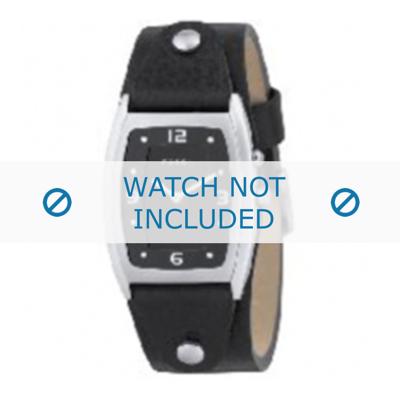 Fossil horlogeband JR8187 Leder Zwart 20mm