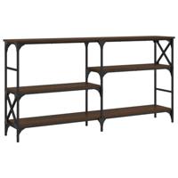 Wandtafel 150x29x76,5 cm bewerkt hout bruin eikenkleur - thumbnail