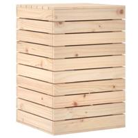 VidaXL Wasmand 44x44x66 cm massief grenenhout - thumbnail