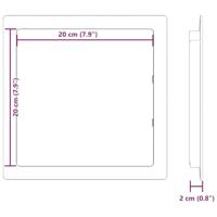 VidaXL Toegangs-panelen 2 pcs wit 20 x 20 cm abs kunststof - thumbnail
