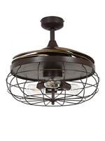 Beacon Industriële plafondventilator met houtFanway Industri Ø 122cm - 212921 - thumbnail