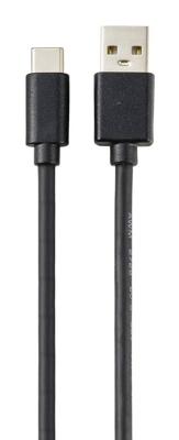 Renkforce RF-5771532 USB-laadkabel USB 2.0 USB-A stekker, USB-C stekker 1.80 m Zwart PVC-mantel