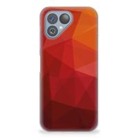 TPU Hoesje voor Fairphone 5 Polygon Red - thumbnail