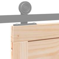 Schuifdeur Bruin 80 x 210 cm Massief grenenhout - thumbnail