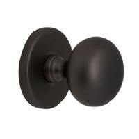 Hardbrass Voordeurknop IRIS 56mm - puurzwart - thumbnail