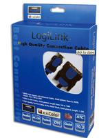LogiLink CHB3105 video kabel adapter DVI- HDMI zwart/blauw 5m - thumbnail