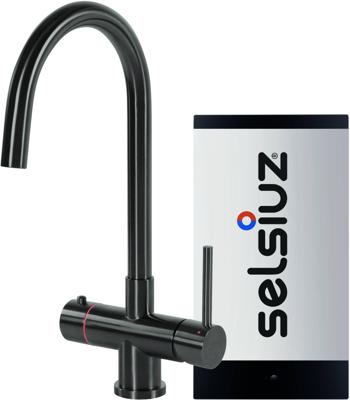 Kokendwaterkraan Selsiuz Steel Rond Gun Metal Inclusief Single Boiler