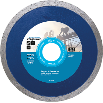 VG diamantzaag 125/22.2mm Tegels PROFI