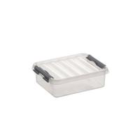 Sunware Q-line box 1 liter transp/metaal - thumbnail
