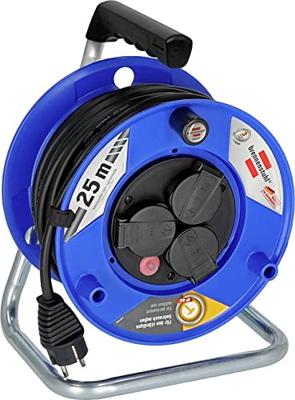Brennenstuhl 9123020539 Kabelhaspel 25 m Zwart Randaarde stekker