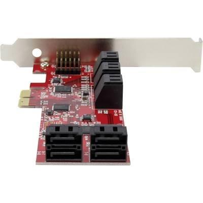 Renkforce RF-2748532 10 poorten SATA-controller PCIe x4 Renkforce RF-2748532 10 poorten SATA-controller PCIe x4