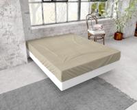 Dreamhouse Flanel Premium Hoeslaken Taupe 200 x 200/220 - thumbnail
