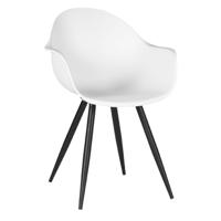 LABEL51 Eetkamerstoel 'Luca', kleur Wit - thumbnail