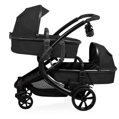 Baninni Tweeling kinder-/wandelwagen Doppy zwart BNST030-BK