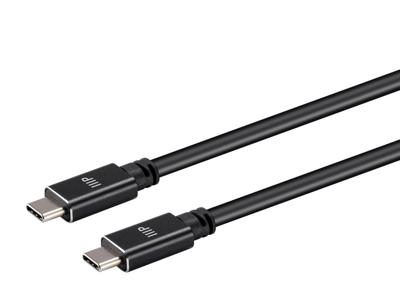 Monoprice USB C 3.2 Gen2 kabel - 1 meter (3,3 voet) - zwart | 10 Gbps, 5A, Type C, Ultra Compact, compatibel met Apple iPad/Xbox One/PS5/Switch/Android en meer