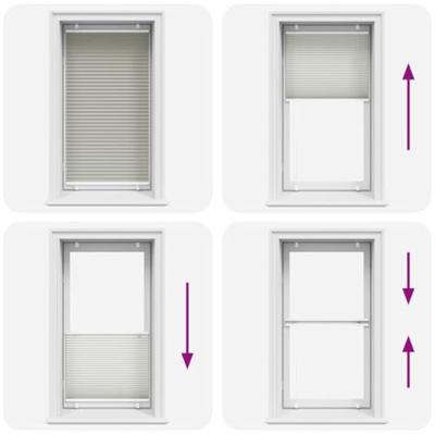 Pliss rolgordijn 75x150 cm stofbreedte 74,4 cm polyester