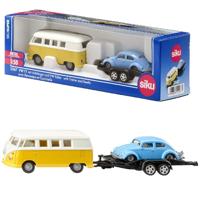Siku 2567 Volkswagen T1 met trailer en Beetle - thumbnail