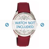Dolce & Gabbana horlogeband DW0032 Leder Rood 20mm + rood stiksel - thumbnail