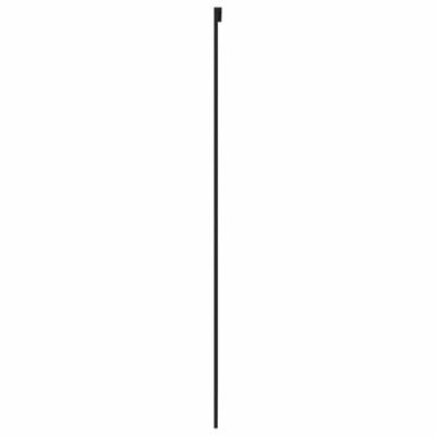 VidaXL Schuifdeur 90x205 cm gehard glas en aluminium zwart - thumbnail