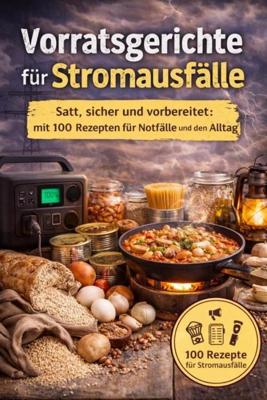 Vorratsgerichte für Stromausfälle :Satt, sicher und vorbereitet mit 100 Rezepten für Notfälle und den Alltag - Karine Hans - ebook