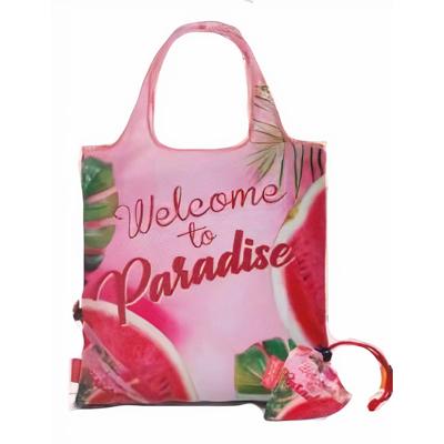Fabrizio shopper Welcome to Paradise 38 x 38 cm polyester roze Fabrizio shopper Welcome to Paradise 38 x 38 cm polyester roze