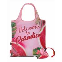 Fabrizio shopper Welcome to Paradise 38 x 38 cm polyester roze - thumbnail
