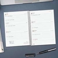 Agenda Finocam OPAQUE Zwart A5 15,5 x 21,2 cm 2026 - thumbnail