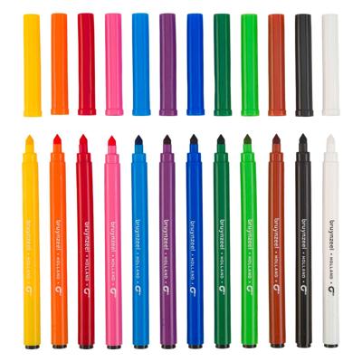 Bruynzeel super point viltstiftenset, 12 kleuren Bruynzeel super point viltstiftenset, 12 kleuren