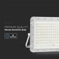 V-TAC VT-180W-W 7846 LED-schijnwerper, Zonne-energiemodule 20 W Neutraalwit Wit - thumbnail