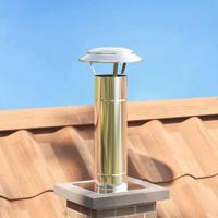 Schouw Verlenging Zilver 25 x 25 x 65 cm Roestvrij staal - thumbnail