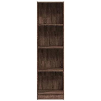 Boekenkast 40x24x143 cm bewerkt hout bruin eikenkleurig Boekenkast 40x24x143 cm bewerkt hout bruin eikenkleurig