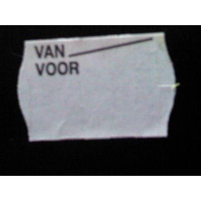 Etiket 2616 wit semi per Van Voor 39.600