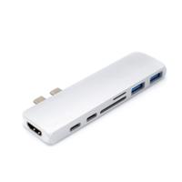 Caruba D150971 USB 3.0 Interface-Hub (Gen 1) Type-C 500 Mbit/s White - thumbnail