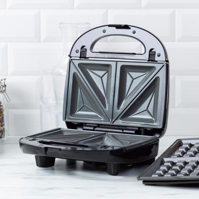 Greenchef 3-in-1 grill sandwich waffel panini maker black