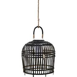 Rivièra Maison Hanglamp 'San Carlos' Bamboe, Ø46cm, kleur Zwart