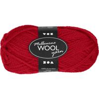 Creativ Company Melbourne wolgaren, l: 92 m, rood, 50 gr/ 1 bol - thumbnail