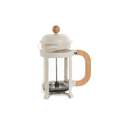 Cafetière Home ESPRIT Wit Natuurlijk Roestvrij staal 800 ml 15 x 10 x 22 cm