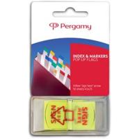 Pergamy 'Pop up vlag' pijl 'sign here', ft 45 x 25 mm, 50 vel - thumbnail