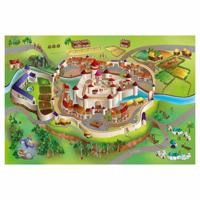 Achoka Speelkleed kasteel middeleeuwen, 100x150cm - thumbnail