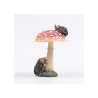 Farmwood Animals Paddenstoel met egel 7x6,5x11cm - thumbnail