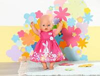 Baby Born Jurk Bloemen Roze - thumbnail