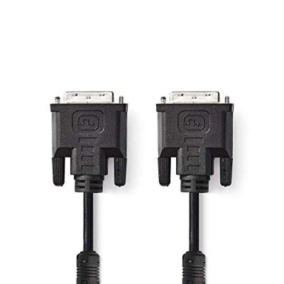 DVI-Kabel | DVI-I 24+5-Pins Male - DVI-I 24+5-Pins Male | 2,0 m | Zwart