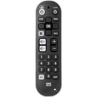One For All Zapper+ URC6820 Universele afstandsbediening voor de tv, bediening van 3 eindapparaten, tv-/smart tv-set, top box en audioapparatuur, grote toetsen, werkt gegarandeerd met alle merken van - thumbnail