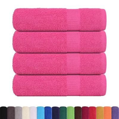 VidaXL Badhanddoeken 4 st 100x150 cm 360 g/m² 100% katoen roze VidaXL Badhanddoeken 4 st 100x150 cm 360 g/m² 100% katoen roze