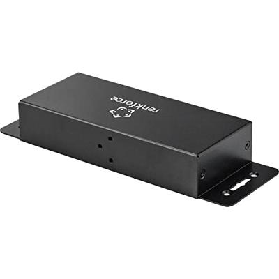 Renkforce RF-4679566 USB 3.0-hub 2 + 2 poorten Met metalen behuizing, Voor wandmontage Zwart Renkforce RF-4679566 USB 3.0-hub 2 + 2 poorten Met metalen behuizing, Voor wandmontage Zwart