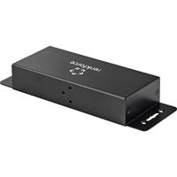 Renkforce RF-4679566 USB 3.0-hub 2 + 2 poorten Met metalen behuizing, Voor wandmontage Zwart - thumbnail