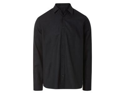 esmara Men Linnen heren overhemd (Zwart, XL)
