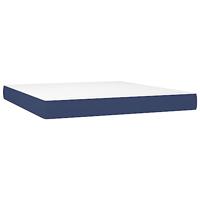 Boxspring met matras stof blauw 160x200 cm - thumbnail