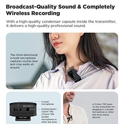 Boya Wireless Microphone 2.4 Ghz 1 transmitter 1 receiver